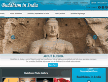 Tablet Screenshot of buddhisminindia.com